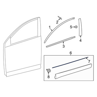 Toyota OE - Door Molding Seal