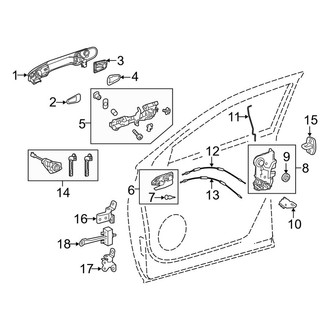 Toyota OE - Front Door - Lock & Hardware
