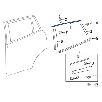 Toyota OE - Rear Left Door Reveal Molding