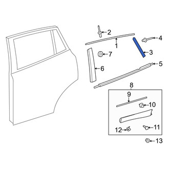 Toyota OE - Rear Right Upper Door Molding