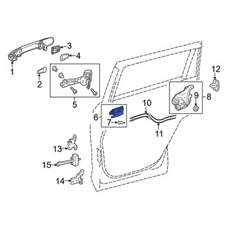 Toyota OE - Rear Right Inner Interior Door Handle