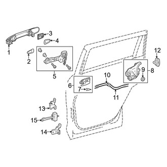 Toyota OE - Rear Door - Lock & Hardware