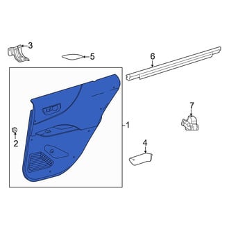 Toyota OE - Rear Right Inner Door Interior Trim Panel