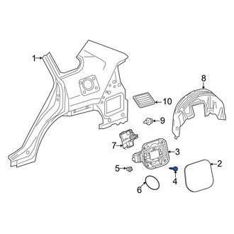 Toyota OE - Front Bumper Cover Screw