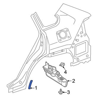 Toyota OE - Rear Left Stone Guard