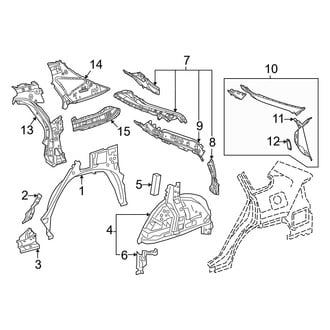 Toyota OE - Quarter Panel - Inner Structure