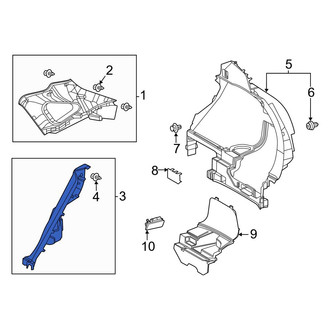 Toyota OE - Rear Left Body C-Pillar Trim Panel