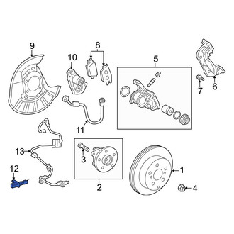 Toyota OE - Rear ABS Wheel Speed Sensor