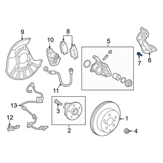 Toyota OE - Disc Brake Caliper Anchor Plate Bolt
