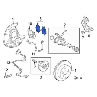 Toyota OE - Rear Disc Brake Pad Set