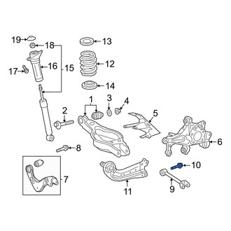 Toyota OE - Rear Lower Suspension Control Arm Bolt