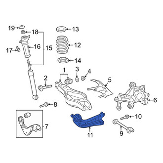 Toyota OE - Rear Left Suspension Trailing Arm