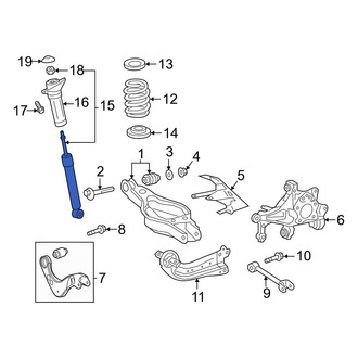 Toyota OE - Rear Suspension Shock Absorber