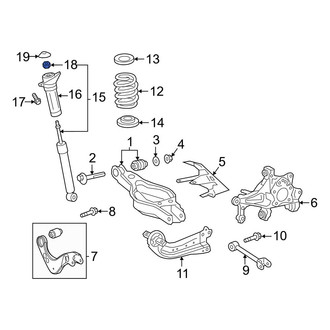 Toyota OE - Upper Suspension Shock Absorber Nut