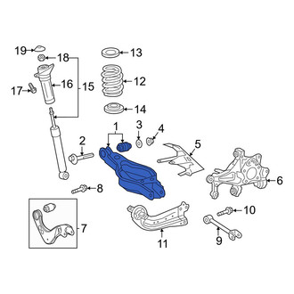 Toyota OE - Rear Right Suspension Trailing Arm