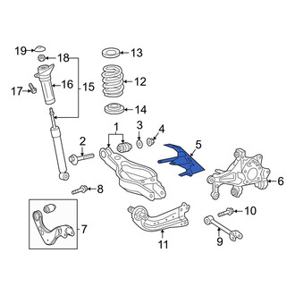Toyota OE - Rear Left Suspension Control Arm Cover