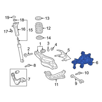 Toyota OE - Rear Right Suspension Knuckle