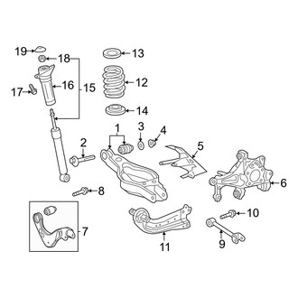 Toyota OE - Rear Suspension - Suspension Components
