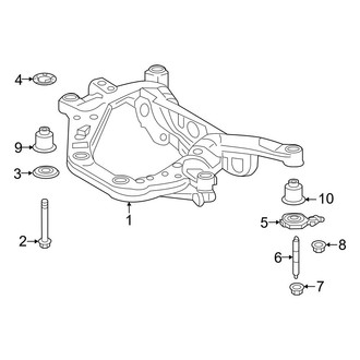 Toyota OE - Rear Suspension - Suspension Mounting