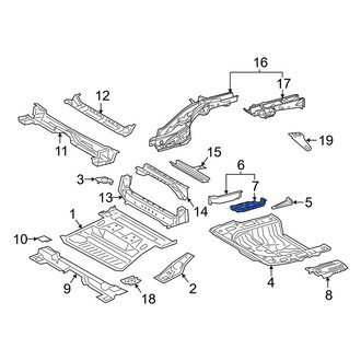 Toyota OE - Rear Right Floor Extension