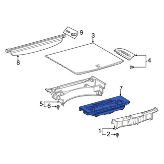 Toyota OE - Rear Trunk Floor Storage Box