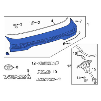 Toyota OE - Rear Liftgate Finish Panel