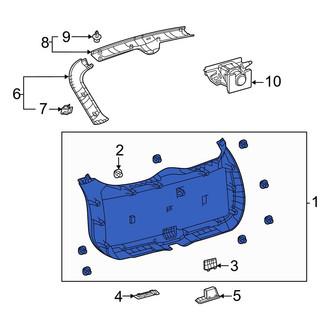 Toyota OE - Rear Center Liftgate Trim