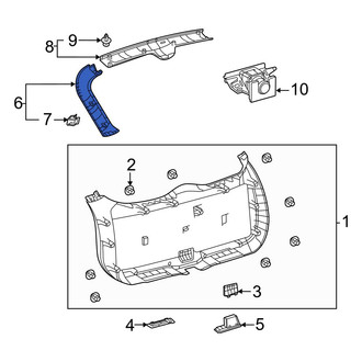 Toyota OE - Rear Left Upper Liftgate Trim