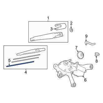 Toyota OE - Rear Wiper Blade Refill