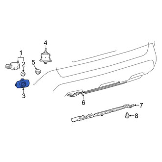 Toyota OE - Rear Center Parking Aid Sensor Housing