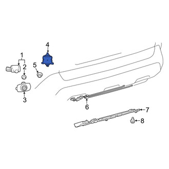 Toyota OE - Rear Blind Spot Detection System Warning Sensor