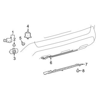 Toyota OE - Rear Bumper - Electrical Components