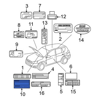 Toyota OE - Emission Label