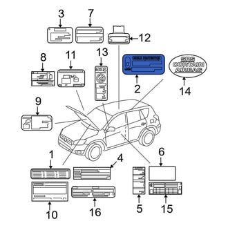 Toyota OE - Caution Label