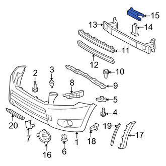 Toyota OE - Front Bumper Impact Absorber