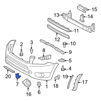 Toyota OE - Front Left Tow Hook Cover