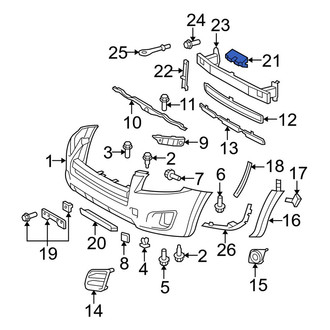 Toyota OE - Front Bumper Impact Absorber