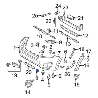 Toyota OE - Front Left Tow Hook Cover
