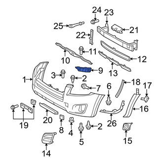 Toyota OE - Front Right Bumper Cover Stay