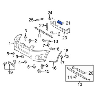 Toyota OE - Front Bumper Impact Absorber