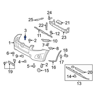 Toyota OE - Front Bumper Cover Screw