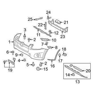 Toyota OE - Front Bumper - Bumper & Components (Limited)