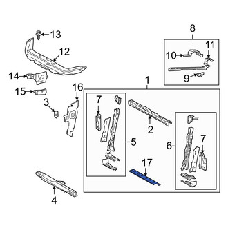 Toyota OE - Radiator Support Panel Reinforcement