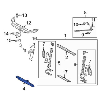 Toyota OE - Front Lower Suspension Subframe Crossmember