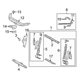 Toyota OE - Radiator Support (Gas)