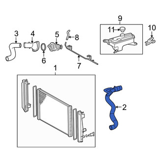 Toyota OE - Lower Radiator Coolant Hose