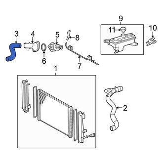 Toyota OE - Upper Radiator Coolant Hose