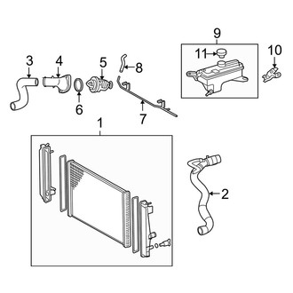 Toyota OE - Cooling - Radiator & Components (2.5L)