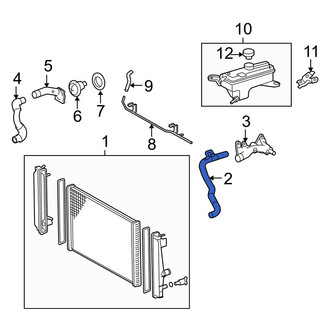 Toyota OE - Upper Radiator Coolant Hose