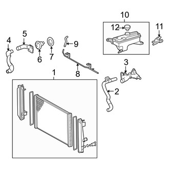Toyota OE - Cooling - Radiator & Components (3.5L)
